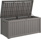 Outdoor Storage Box, Resin Deck Boxes Indoor and outdoor, Waterproof Storage by NBYSGO