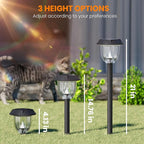 AOSEA 12000K 10 Pack Solar Lights Outdoor IP65 Waterproof, LED Solar Lights - Image 2