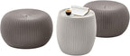 KETER Urban Knit Pouf Ottoman Set of 2 by Keter