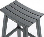 VINGLI 29 Inch Outdoor Bar Stools Set of 4, HDPE Weather Resistant Barstools - Image 6