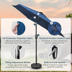 Simple Deluxe 9' Patio Umbrella Outdoor Table Market Yard Umbrella - Image 2