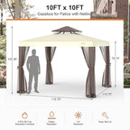 Patio Gazebo Tent Outdoor Canopy Shelter 10'x10' - Image 6