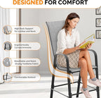 VINGLI Set of 4 Stackable Outdoor Bar Stools – Sling Chairs - Image 5