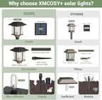 XMCOSY+ Solar Outdoor Lights Waterproof IP65, Solar-Powered Garden/Yard/Pathway - Image 4