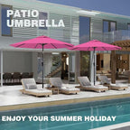 AreShark 9 FT Patio Umbrella for Outdoor, Outdoor Table Umbrella - Image 8