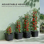 Halatool 6 Pack Tomato Cages for Garden, 48 Inch Adjustable Tomato Cage Plant - Image 3