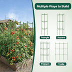 Halatool 63 Inch Tomato Cages, 4 Pack Adiustable Plant Cages Assembled Tomato - Image 5