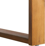 SAFAVIEH Outdoor Collection Duncan Natural Brown Slatted Top Solid Wood Coffee - Image 10