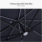 PURPLE LEAF 10 Feet Patio Umbrella - Image 4