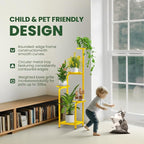 TOSKING 5 Tier Tall Plant Stand Indoor Outdoor, Heavy Duty Corner Shelf - Image 6
