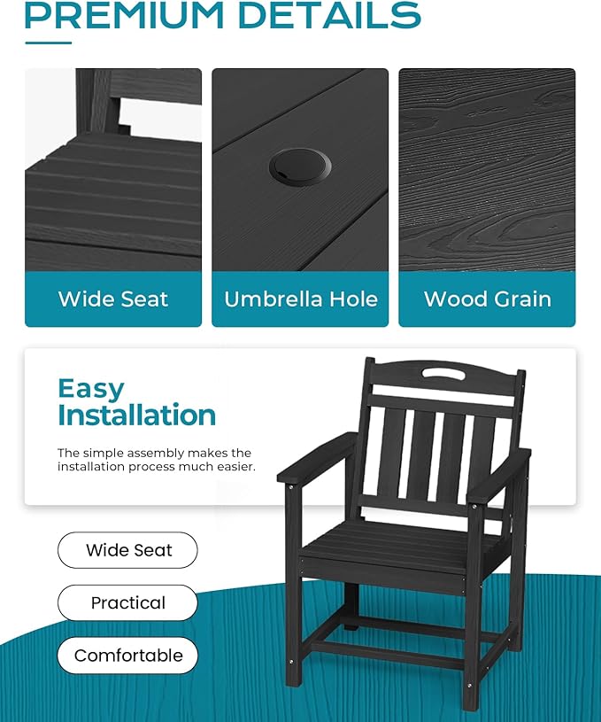 Ciokea HDPE Outdoor Dining Table - Image 6