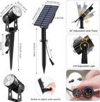 Solar Spot Lights Outdoor, Solar Landscape Spotlights IP65 Waterproof 9.8ft - Image 3