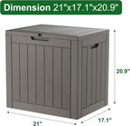Outdoor Storage Box, Resin Deck Boxes Indoor and outdoor, Waterproof Storage - Image 2