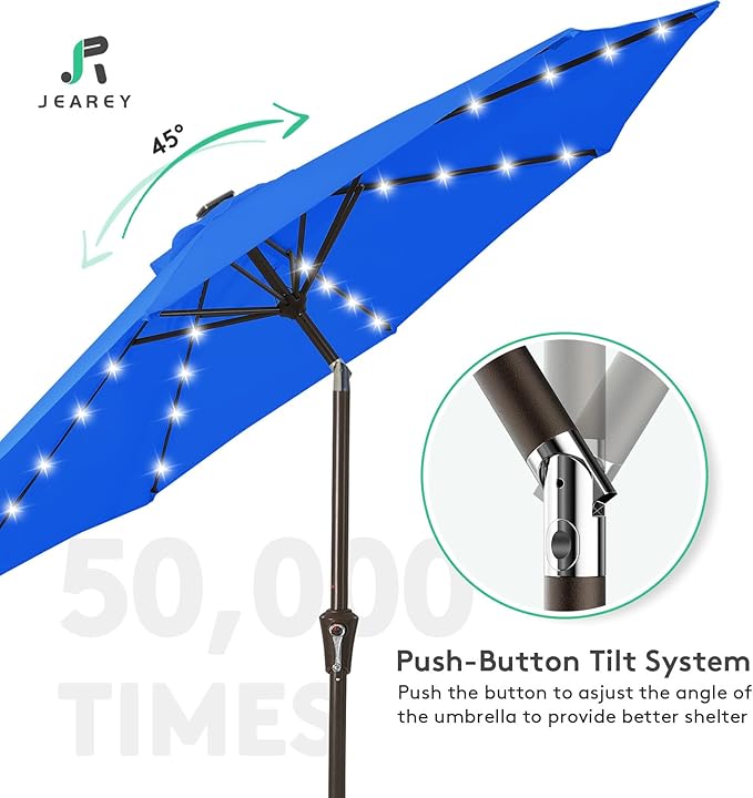 JEAREY 9FT Outdoor Patio Umbrella - Image 4
