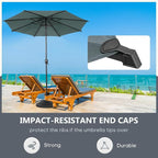 Abba Patio 11FT Lyon Outdoor Patio Umbrella Outdoor Table Umbrella - Image 4