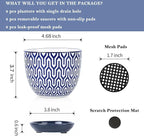 Selamica Ceramic Plant Pots, 4.6 Inch Flower Pots - Image 3