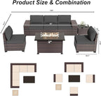 ALAULM 7 Pieces Patio Furniture Set - Image 6