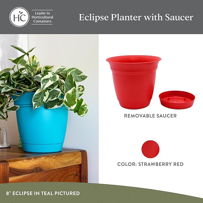 The HC Companies 20 Inch Eclipse Round Planter Pots - Image 2