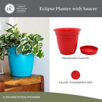 The HC Companies 20 Inch Eclipse Round Planter Pots - Image 2