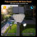 T-SUN Solar Lights Outdoor Waterproof IP65, 6 Pack LED Solar Spot Lights Color - Image 3