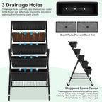 Homdox 5-Tier Vertical Garden Bed - 4FT Vertical Raised Bed with 5 Garden - Image 5