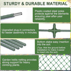 iGreely Cucumber Trellis for Raised Bed, U-Shape Garden Arch Metal Support for - Image 3