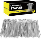 HongWay 500 Pack 4 Inch Landscape Staples, Garden Staples 12 Gauge Galvanized by HongWay