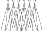 garini 6 Pack, 23 Inch Hanging Baskets Chain, Bird Feeders and Lanterns by garini