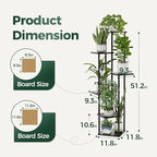 Bamworld Tall Plant Stand Indoor 6 Tier Plant Holder - Image 5