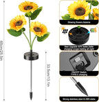 Upgraded Solar Sunflower Lights, 40-Hour Runtime - Image 3