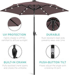 Best Choice Products 7.5ft Outdoor Solar Market Table Patio Umbrella - Image 5