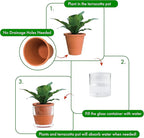 D'vine Dev 4 Inch Design Self Watering Pot - Image 4