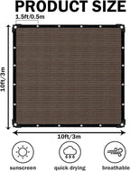 Mocha Sun Shade Cloth, Pergola Shade Cover - Image 2