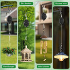 1 Pack Heavy Duty Retractable Plant Hangers, Adjustable Pull-Down Pulleys - Image 7