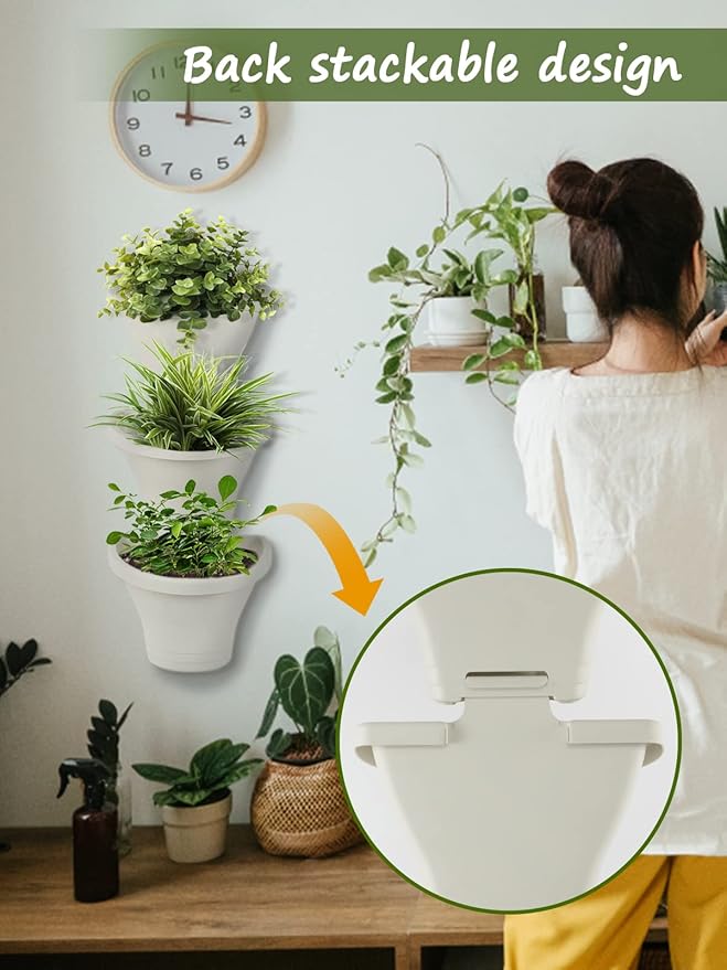 MADHOLLY 6Pcs Vertical Hanging Planters - Image 3
