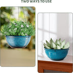 10in Hanging Planters for Indoor and Outdoor Plants, 2 Pack Hanging Planter - Image 5