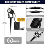 L LOHAS LED Dusk to Dawn Low Voltage Landscape Lighting, 3000K Warm White - Image 5