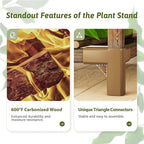 Plant Stand Indoor Outdoor 63" Tall Plant Shelf - Image 5