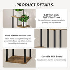 AZERPIAN Plant Stand 4 Tier Indoor Metal Flower Shelf - Image 5