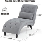 Tufted Soft Chaise Lounge Chair - Image 2