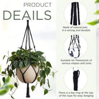 EBOOT 2 Pack 48 Inch Large Macrame Plant Hanger Rope to Hang Flower Pot Plant - Image 3