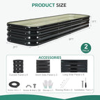 5 in 1 Galvanized Raised Garden Bed - Image 8