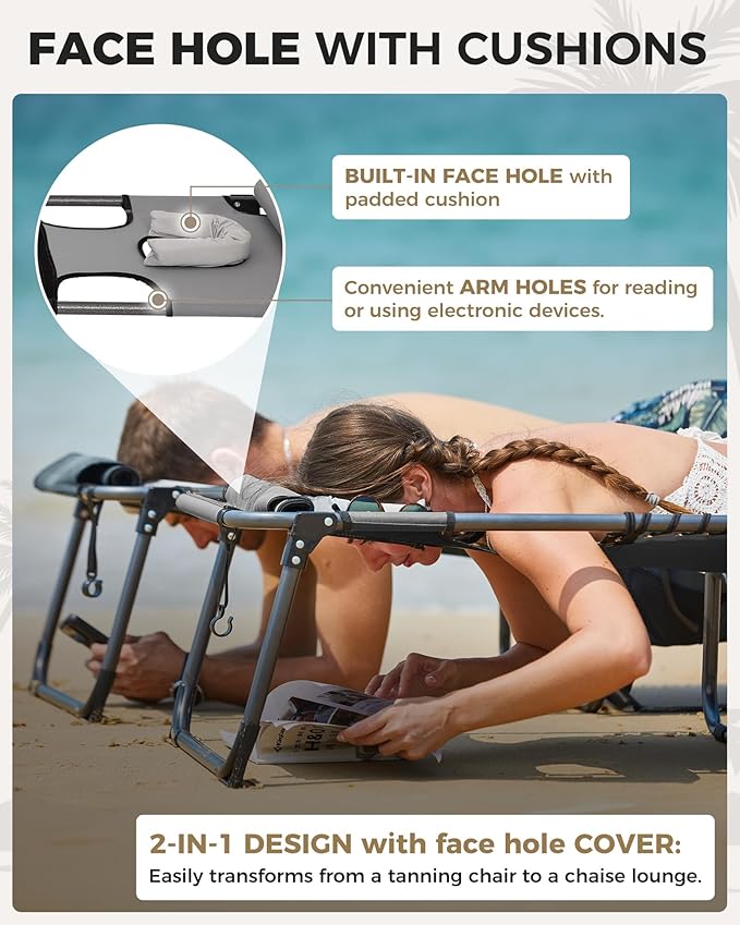 KingCamp 2 Pack Tanning Chair - Image 3