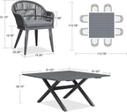 PURPLE LEAF 9 Pieces Patio Dining Set - Image 7