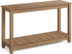 Stoog All-Weather Patio Console Table, 2-Tier Outdoor Table by Stoog