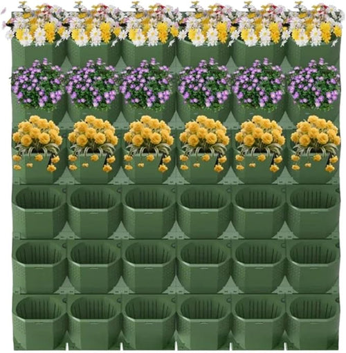 36 Pockets Living Wall Planter Indoor, Self Watering Wall Hanging Planters - Image 2