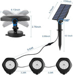 Solar Pond Lights, 18 LED Super Bright Underwater Spotlights LED Submersible - Image 6