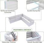 A ANLEOLIFE Set of 8, 18 Inch Tall Antique White Raised Garden Beds Kit - Image 4