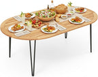 Tangkula 79" Large Patio Dining Table by TANGKULA