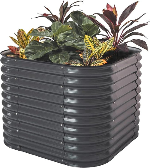 32" Extra Tall Raised Garden Bed Kits, 3.5 x 3.5 x 2.7ft Raised Planter Box by VegoGarden